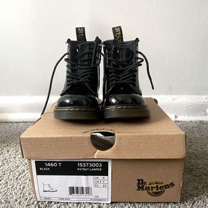 Toddler's Patent Leather Black Dr. Martens